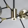 Стеклянная потолочная люстра Гамбург 605016108 форма шар цвет янтарь DeMarkt