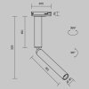 Трековый светильник Focus T TR142-1-6W3K-BS цилиндр Maytoni