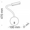 Бра Stem C035WL-L3CH3K цилиндр серое Maytoni