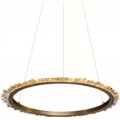 Светодиодный подвесной светильник Quartz Halo MD20020154-1B satin gold DeLight Collection