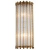 Стеклянное бра Tiziano KG0907W-2 brass прозрачное DeLight Collection