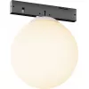 Стеклянный трековый светильник Luna TR185-1-3W2.7K-B форма шар белый Maytoni