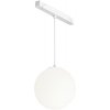 Стеклянный трековый светильник Luna TR039-4-5W3K-WW-DS-W форма шар белый Maytoni