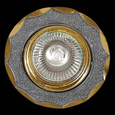 Точечный светильник  01001-9.0-001AK MR16 SS+GD для натяжного потолка