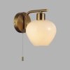 Стеклянное бра Carmela 8278/1W белое конус Lumion