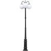 Наземный фонарь GLOBO L 88210LB/10A/E7/down  Bl форма шар белый Oasis Light