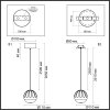 Подвесной светильник Sono 5100/5L форма шар прозрачный Odeon Light