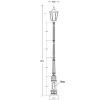Стеклянный наземный фонарь ALBORG L 79710L Е7 Bl прозрачный Oasis Light