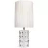 Интерьерная настольная лампа Crystal 10281 белый цилиндр Loft It