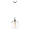Стеклянный подвесной светильник Dorito LDP 1212-250 GY+CHR форма шар прозрачный Lumina Deco
