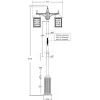 Стеклянный наземный фонарь LONDON L 64810LA/K/09 down Bl Oasis Light Стеклянный наземный фонарь LONDON L 64810LA/K/09 down Bl Oasis Light