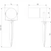 Грунтовый светильник Landscape 043 FL LED черный черный Elektrostandard Грунтовый светильник Landscape 043 FL LED черный черный Elektrostandard