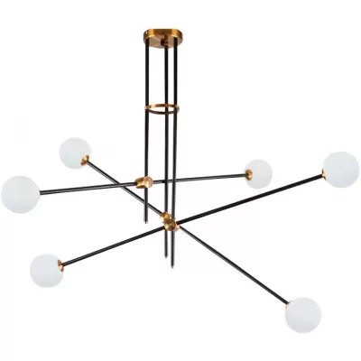 Потолочная люстра Bistro Globe 9389P/6 black/gold DeLight Collection