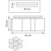 Стеклянная потолочная люстра Nubi 802077 белая Lightstar