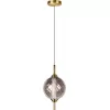 Стеклянный подвесной светильник Helix 10421/B Smoke форма шар Loft It