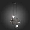 Стеклянный подвесной светильник Circono SL1201.403.04 форма шар прозрачный ST Luce