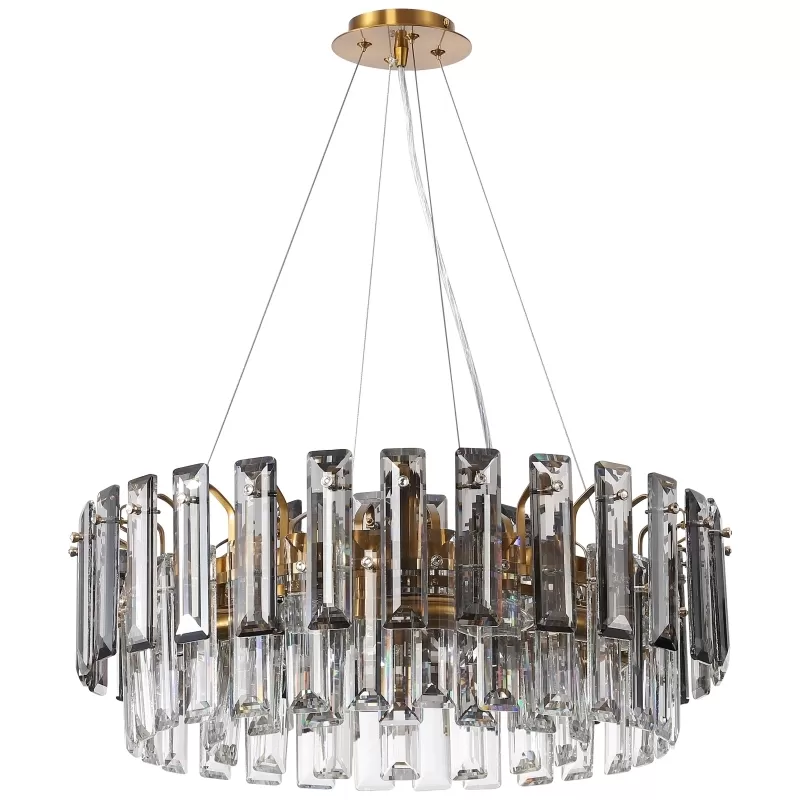 Хрустальная подвесная люстра Ton 2159/05/08P цилиндр прозрачная Stilfort Хрустальная подвесная люстра Ton 2159/05/08P цилиндр прозрачная Stilfort