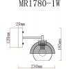 Стеклянное бра Hloya MR1780-1W белое