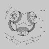 Пятиконечный коннектор Accessories for system Shelf CA020L5C-B Maytoni