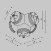 Пятиконечный коннектор Accessories for system Shelf CA020L5C-B Maytoni
