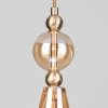 Стеклянный подвесной светильник Ilario 50202/1 янтарный конус цвет янтарь Eurosvet