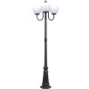 Наземный фонарь GLOBO S 88209SB/10 Bl белый форма шар Oasis Light