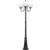 Наземный фонарь GLOBO S 88209SB/10 Bl форма шар белый Oasis Light Наземный фонарь GLOBO S 88209SB/10 Bl форма шар белый Oasis Light