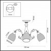 Стеклянная потолочная люстра Ninella 3092/3 Lumion