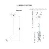 Подвесной светильник Sauris LH8020/1P-WT-GD цилиндр белый Lumien Hall