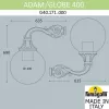 Настенный фонарь уличный Globe 400 G40.171.000.AYE27 форма шар белый Fumagalli