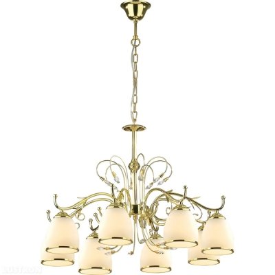 Подвесная люстра 135 135-08-32 gold + clear crystal N-Light