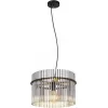 Стеклянная подвесная люстра Miller LSP-8924 прозрачная цилиндр Lussole