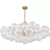 Стеклянная подвесная люстра Multibulla 4202-10P прозрачная форма шар Favourite
