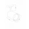 Трековый светильник Vinsant A2664PL-1BK цилиндр черный Artelamp