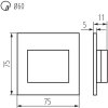 Подсветка ступеней лестницы ERINUS 33325