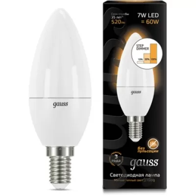 Лампочка светодиодная Candle 103101107-S Gauss
