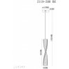 Хрустальный подвесной светильник Woodstock 2119-500 BR прозрачный iLedex