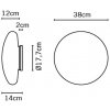 Стеклянный настенно-потолочный светильник Lumi F07G1101 белый круглый Fabbian