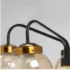 Стеклянная потолочная люстра Вита 220012905 бежевая форма шар MW-Light