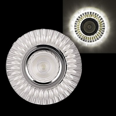 Точечный светильник  16168-9.0-001GP MR16+LED3W WT/CL