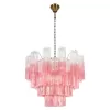 Стеклянная подвесная люстра Murano 10580/600 Clear pink прозрачная Loft It Стеклянная подвесная люстра Murano 10580/600 Clear pink прозрачная Loft It