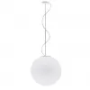 Стеклянный подвесной светильник Lumi F07A2501 белый форма шар Fabbian