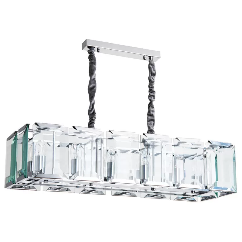 Стеклянная подвесная люстра Ostin 1100/02 SP-12 прозрачная Divinare Стеклянная подвесная люстра Ostin 1100/02 SP-12 прозрачная Divinare