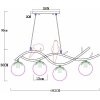 Стеклянный подвесной светильник Eltanin A3422SP-4GO форма шар белый Artelamp