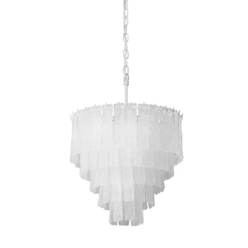 Хрустальная подвесная люстра  V5293-0/3+3+1 белая Vitaluce Хрустальная подвесная люстра  V5293-0/3+3+1 белая Vitaluce