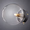 Стеклянное бра Vincent A7790AP-1BK форма шар прозрачное Artelamp