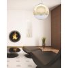 Стеклянный подвесной светильник Ibiza LDP 108-300 GD форма шар прозрачный Lumina Deco