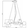 Стеклянный подвесной светильник Dallas MOD545PL-11G форма шар Maytoni