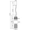 Стеклянный подвесной светильник Pattern MOD267PL-L28CH3K белый форма шар Maytoni