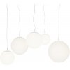 Стеклянный подвесной светильник Basic form MOD321PL-05W1 форма шар белый Maytoni